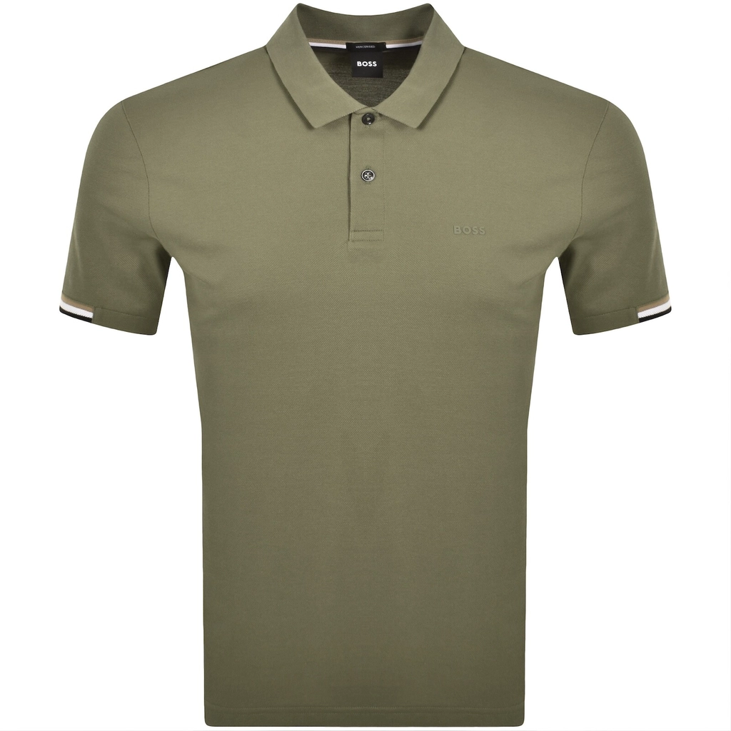 Hugo Boss BOSS Parlay 147 Mercerised Polo Green